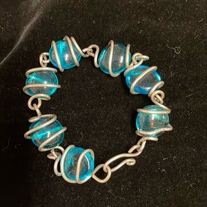Sterling stone bracelet
